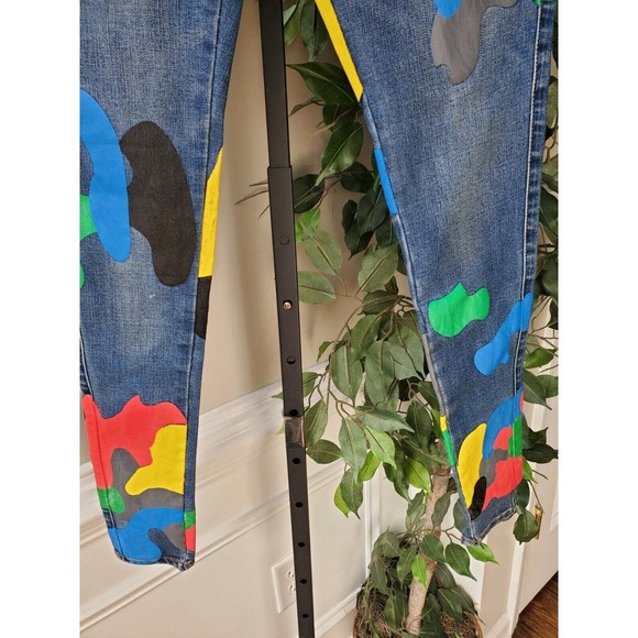 Filthy Wealth Women Blue Denim Cotton Skinny Legs Mid Rise Casual Jeans Size 26 - Picture 5 of 12